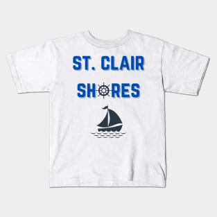 St. Clair Shores Boat Shirt Kids T-Shirt